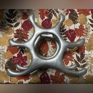 Mid Century Modern Aluminum Wine Bottle Holder